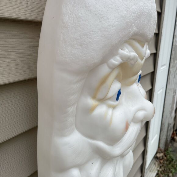 Vintage 24" Empire Santa Claus Face Blow Mold Light Christmas Decoration - Picture 6 of 9
